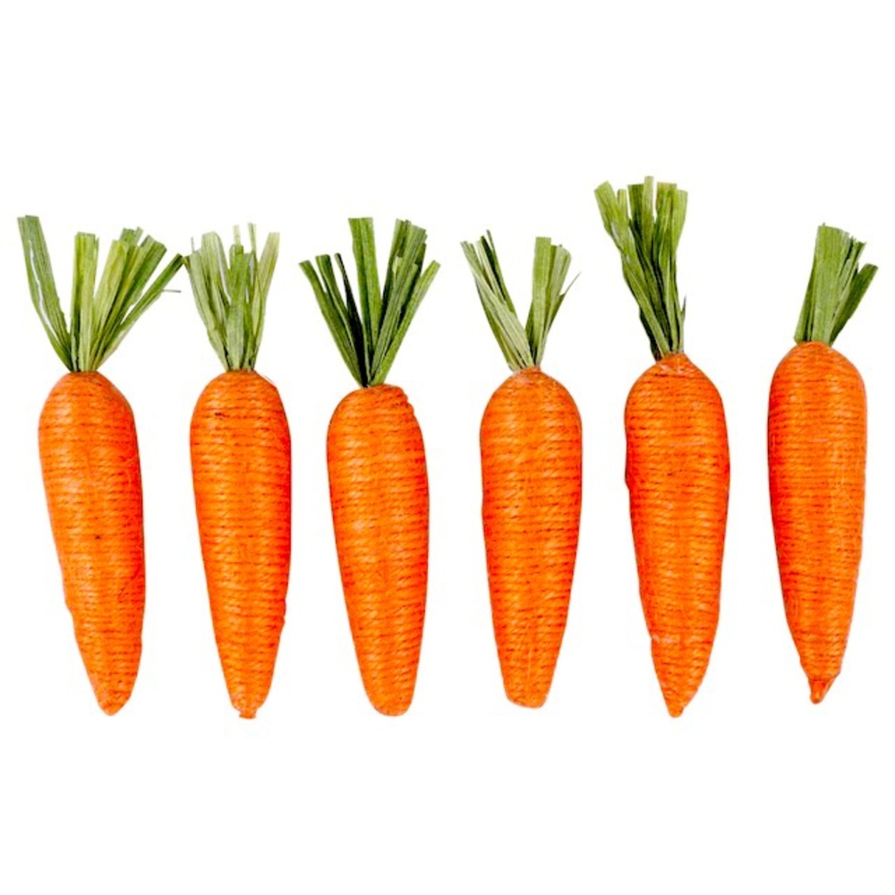 NEW JUTE CARROT TWINE EASTER SPRING CRAFT DECOR - 30 CARROTS